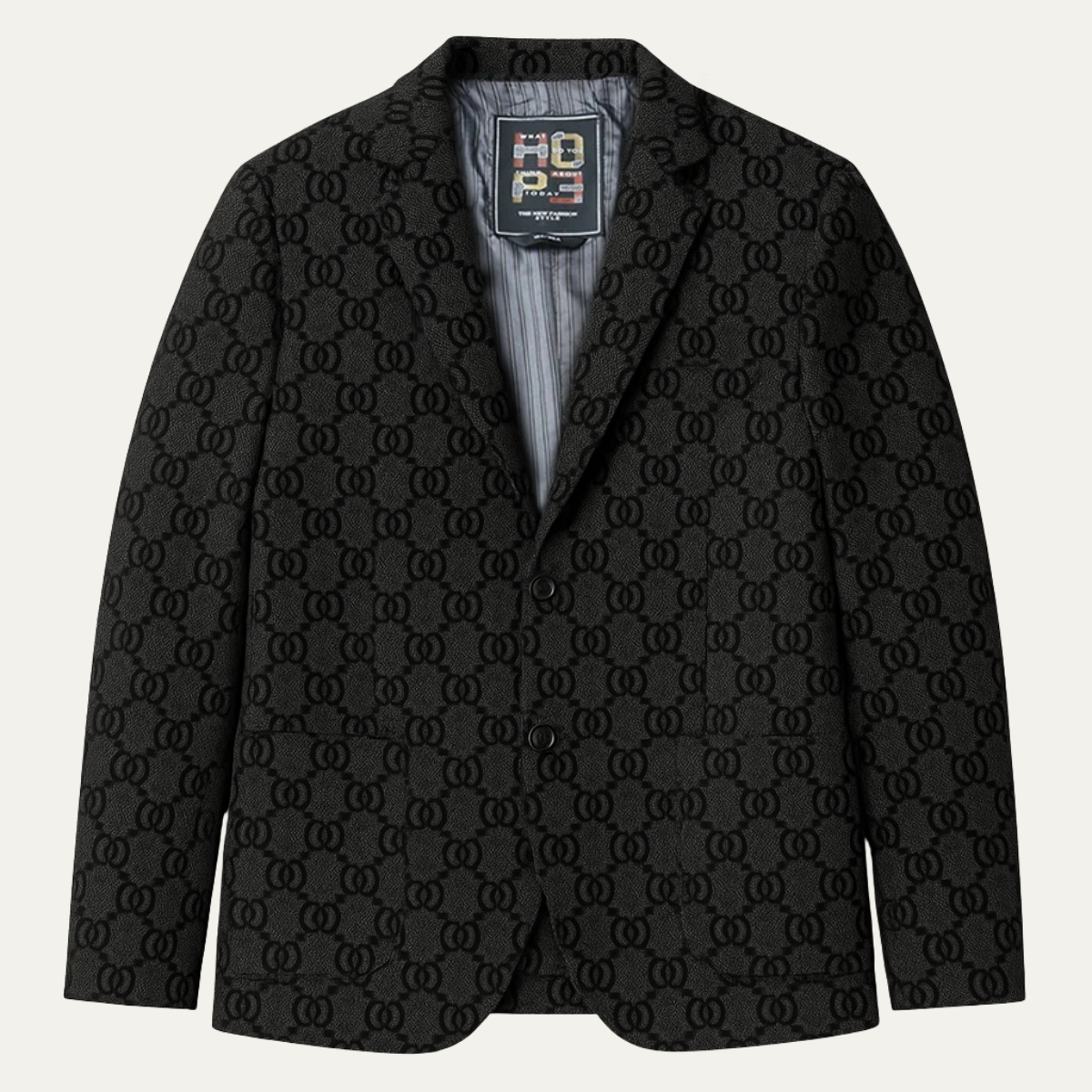 Men's Houndstooth Business Jacket Oversized - Vonnera