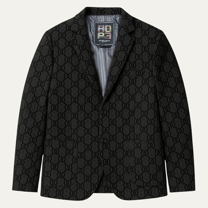 Men's Houndstooth Business Jacket Oversized - Vonnera
