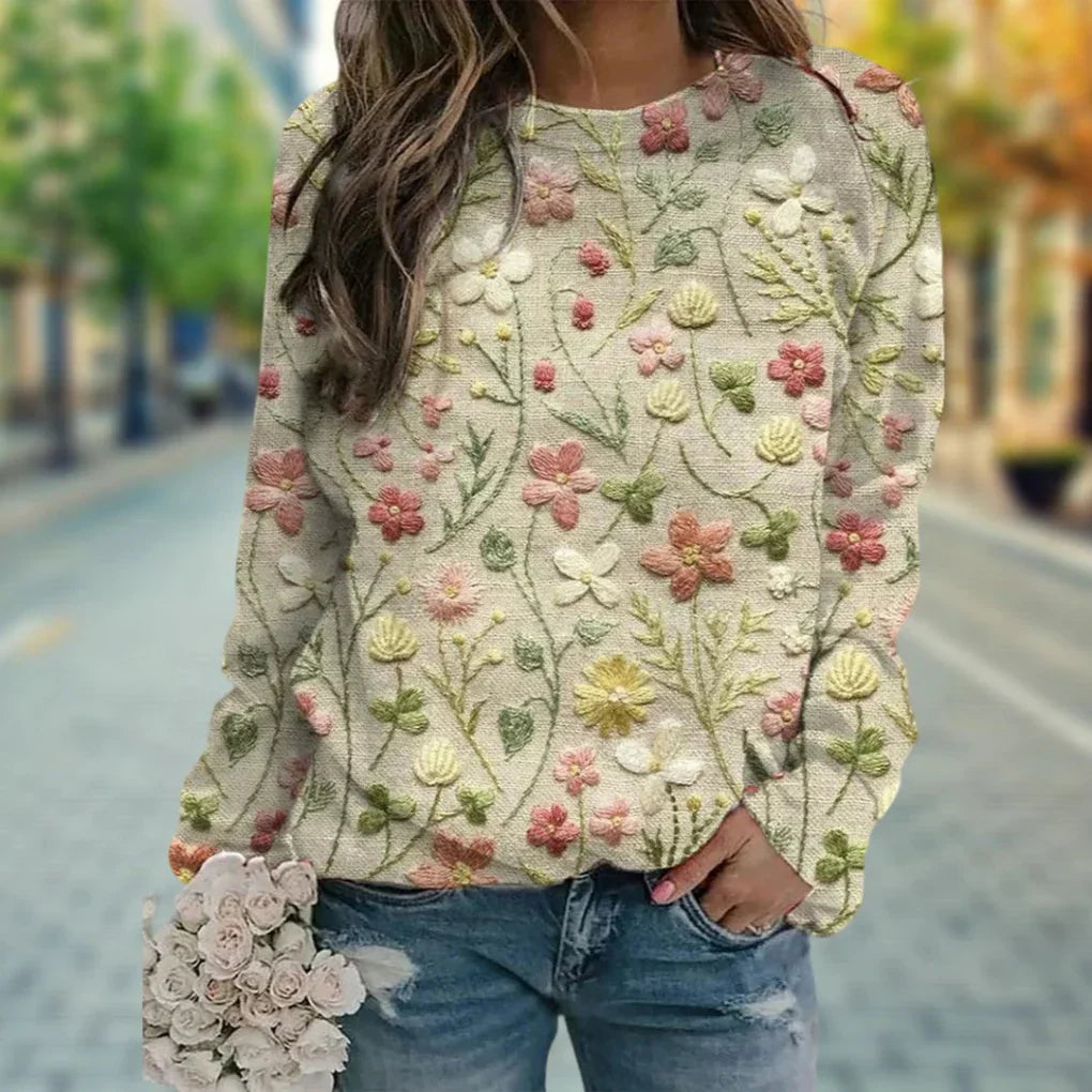 Women's Relaxed Fit Sweater Soft Spring Layer - Vonnera