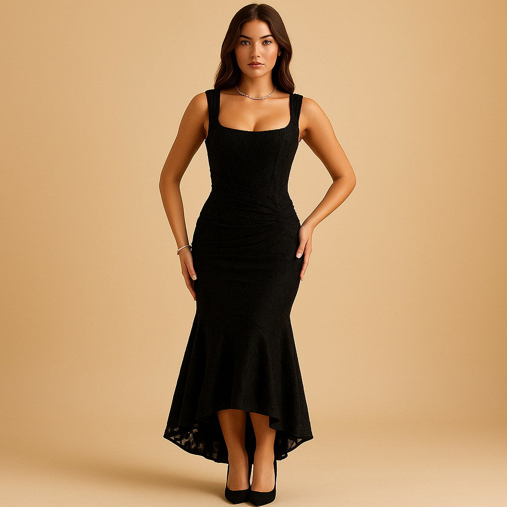 Women’s floral flowy midi dress with a lightweight fit, perfect for brunches, garden parties, and casual summer outings.