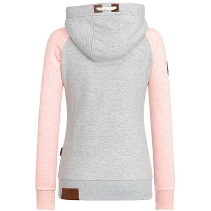 Women's Knitted Hoodie Long Sleeves Zipper