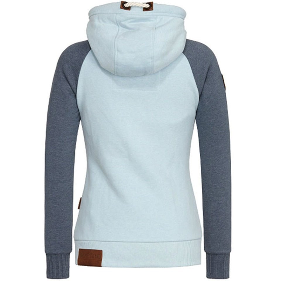 Women's Knitted Hoodie Long Sleeves Zipper