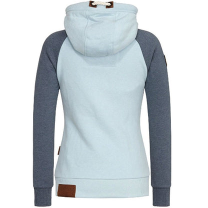 Women's Knitted Hoodie Long Sleeves Zipper