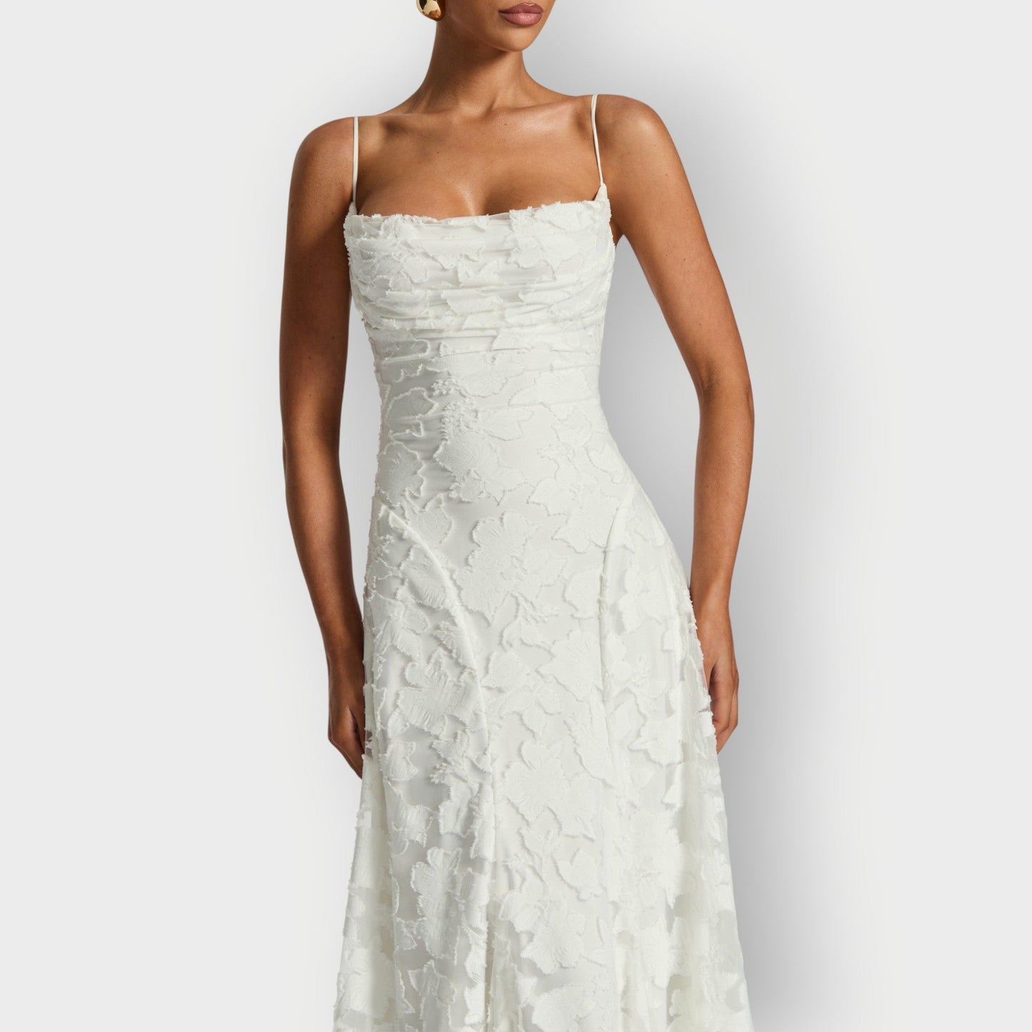 Elegant Strapless Velvet Evening Gown