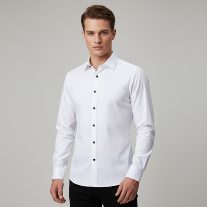 Men's Slim Fit Dress Shirt Cotton Button Down - Vonnera