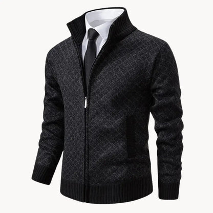 Men's Zip-Up Cardigan Sweater - Vonnera