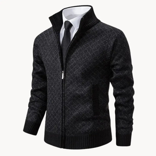 Men's Zip-Up Cardigan Sweater - Vonnera