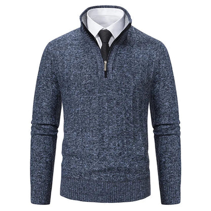 Frederick | Men's Half-Zip Cable Knit Sweater - Image 2