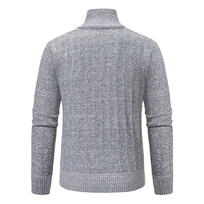 Frederick | Men's Half-Zip Cable Knit Sweater - Image 4