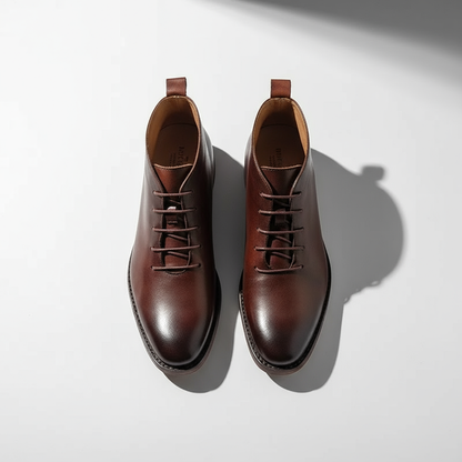 Men's Slip On Ankle Shoes Minimalist Lace Up