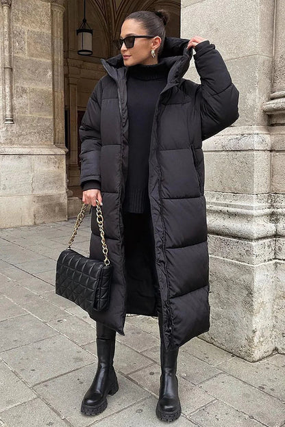 Women's Long Quilted Puffer Coat - Vonnera