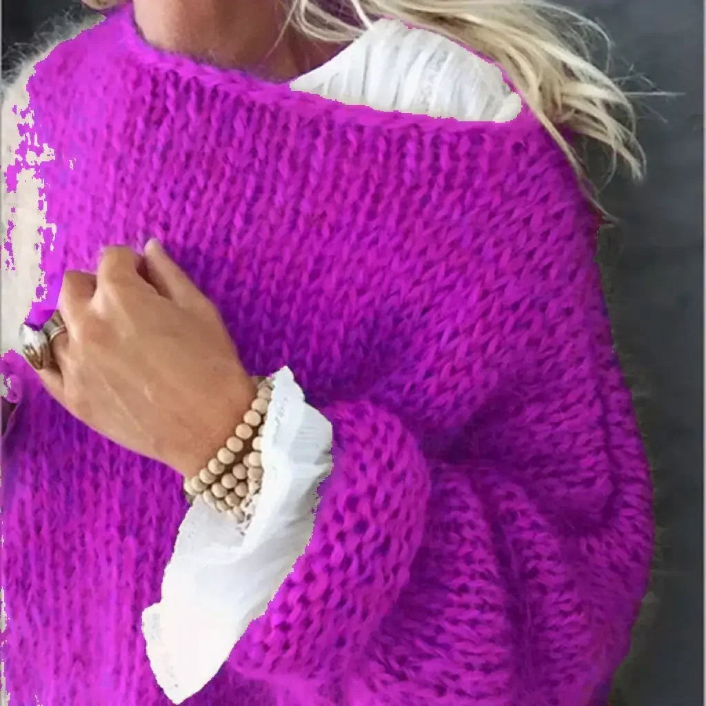 Women's Knitted Sweater Long Sleeves