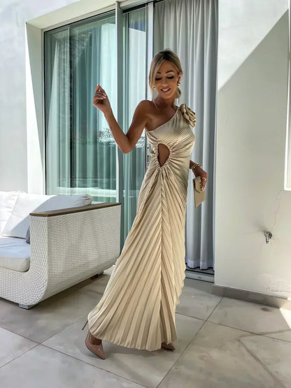 Charlotte | Women's Floral Flowy Draped Dress Cocktail
