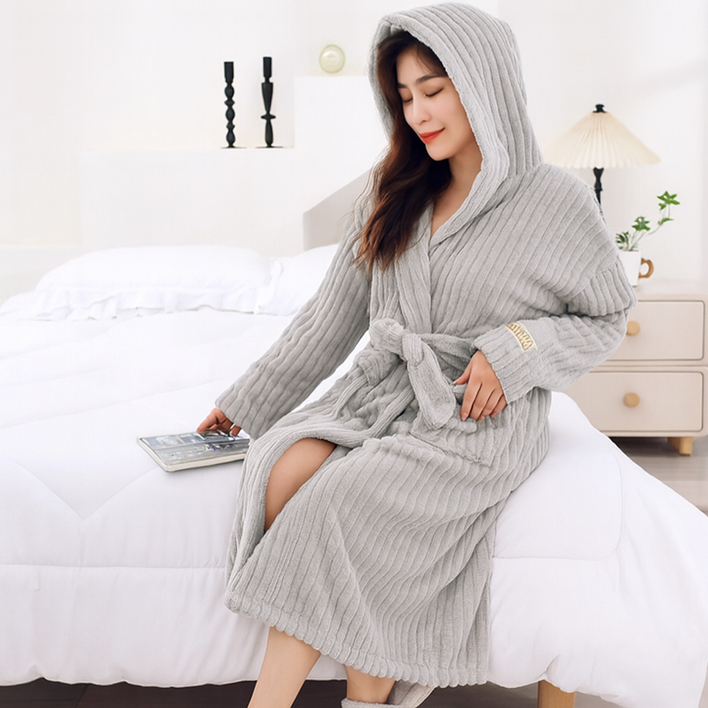Women's Fleece Lounge Robe - Vonnera