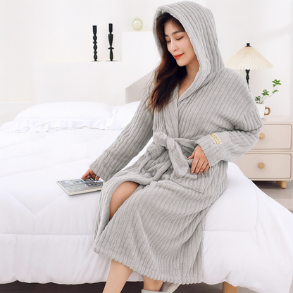 Women's Fleece Lounge Robe - Vonnera
