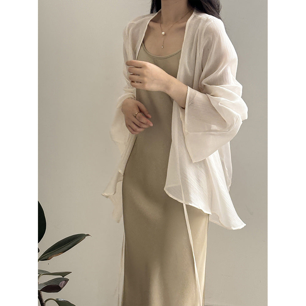 Image of Gale | Women's Open Front Lightweight Cardigan
