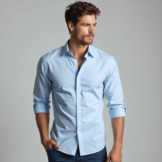 Men's Long Sleeve Button Down Shirt - Vonnera