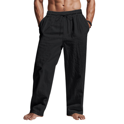 Image of Gideon | Men's Drawstring Loose Fit Trousers