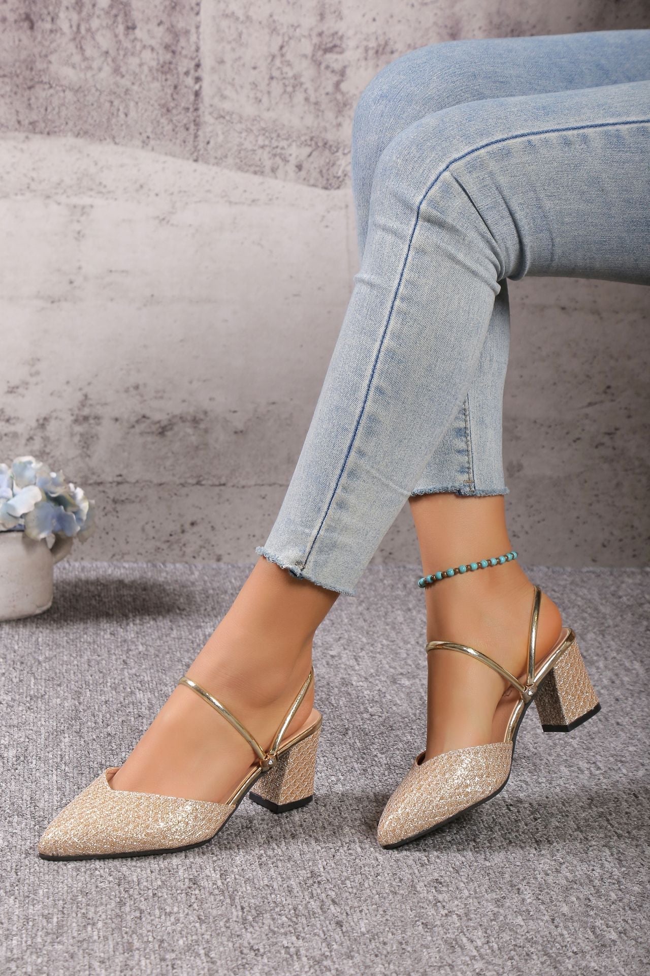 Image of Gillian | Women's Block Heel Slingbacks