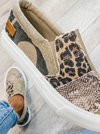 Women's Patterned Slip-On Sneakers