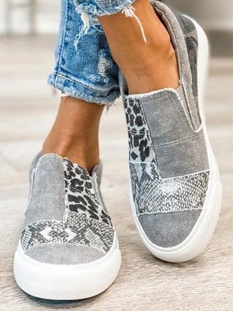 Women's Patterned Slip-On Sneakers