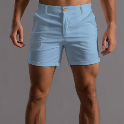 Image of Glen | Men's Rolled Hem Casual Chino Shorts