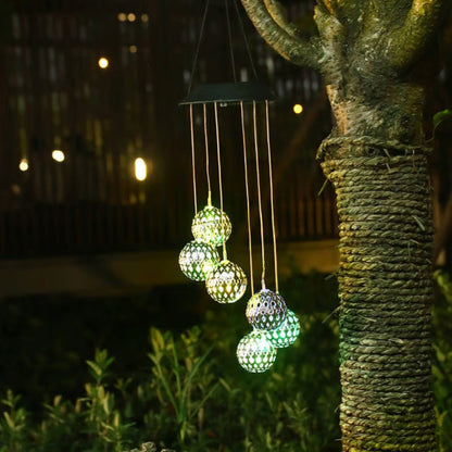 Metal Solar Wind Chime Orb - Vonnera