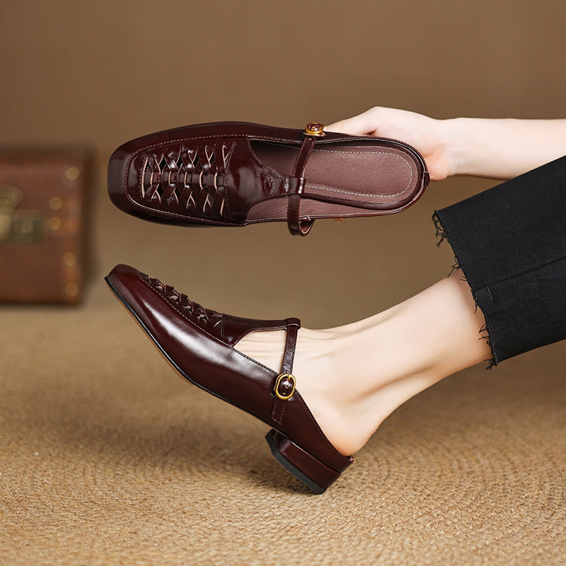 Women's Slip On Mules Mary Jane Style - VibreMode