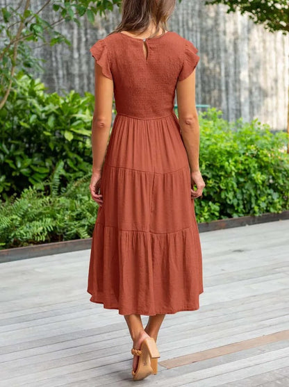 Image of Grace | Women's Smocked Midi Dress