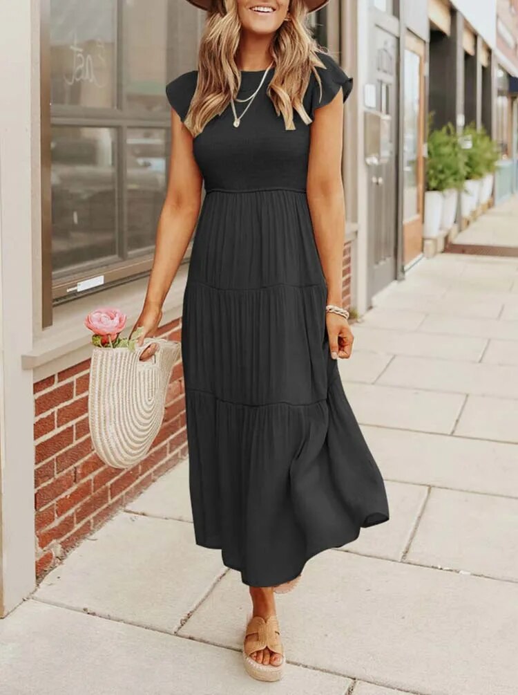 Image of Grace | Women's Smocked Midi Dress