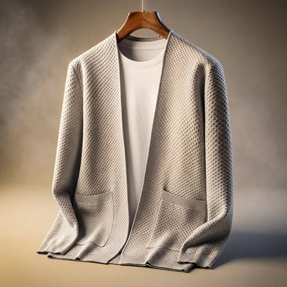 Alberto Honeycomb Knit Cardigan