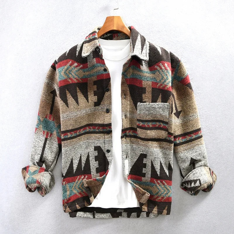 Men's Button Down Shirt Jacket - Vonnera