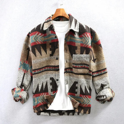 Men's Button Down Shirt Jacket - Vonnera
