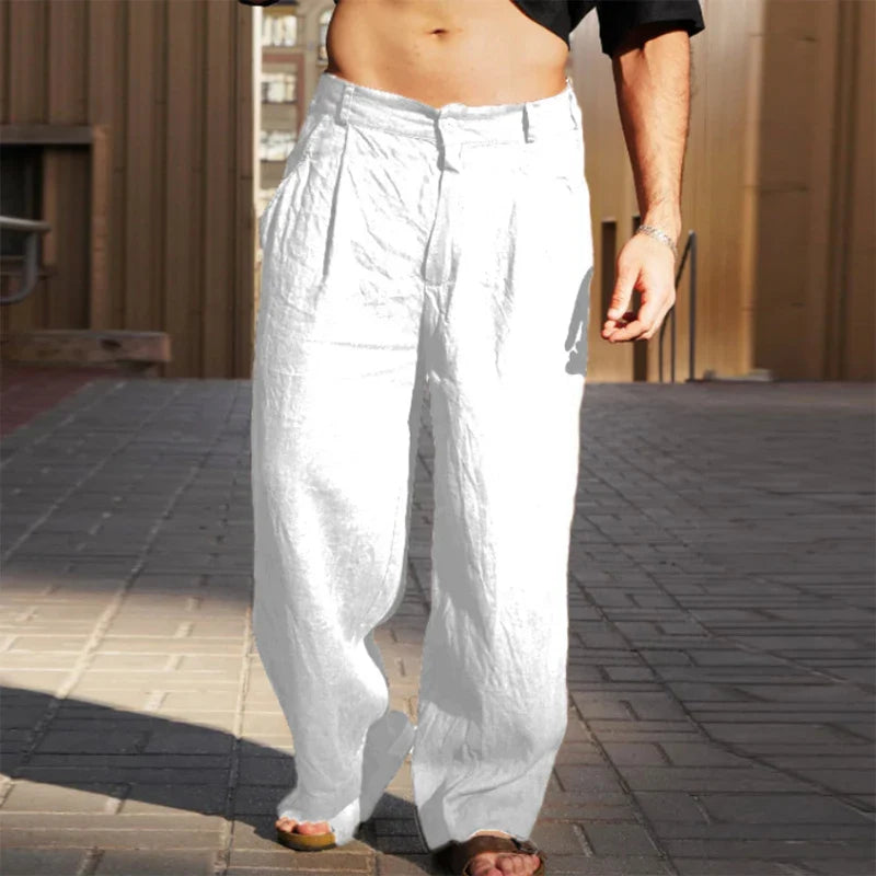 Image of Grayson | Men's Wide Leg Chino Trousers