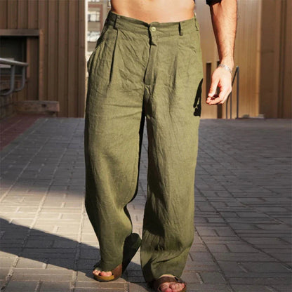 Image of Grayson | Men's Wide Leg Chino Trousers