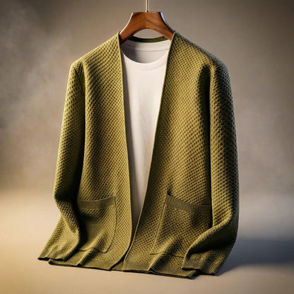 Alberto Honeycomb Knit Cardigan
