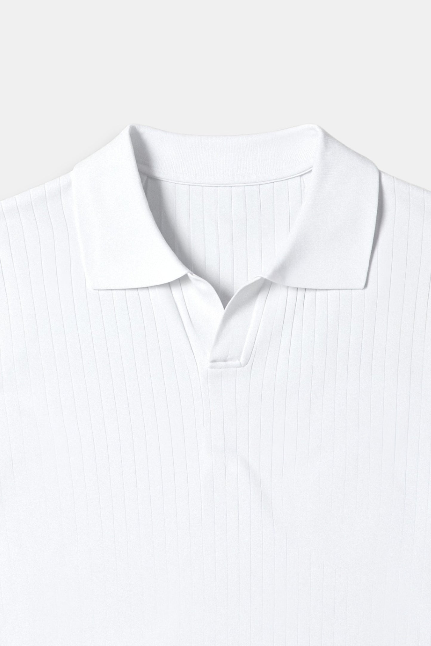 Image of Guy | Men's Ribbed Short Sleeve Polo Shirt