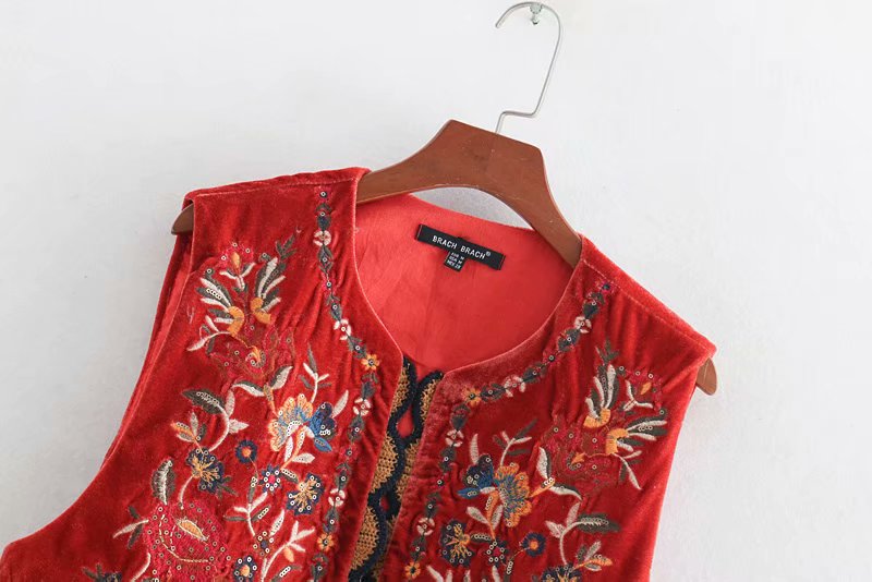 Women's Embroidered Vest