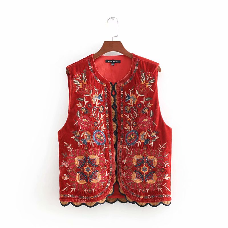 Women's Embroidered Vest