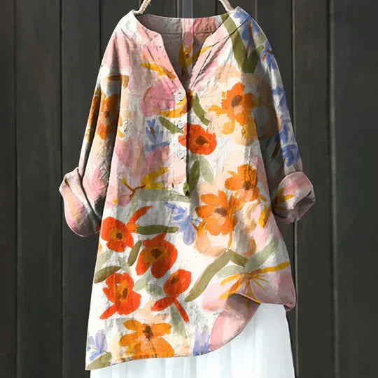 Women's Floral Blouse Loose Fit