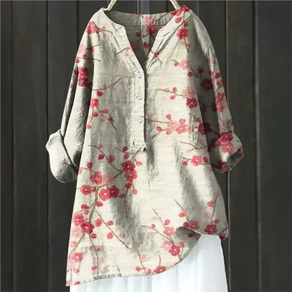 Women's Floral Blouse Loose Fit