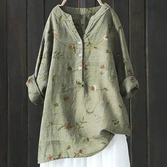 Women's Floral Blouse Loose Fit