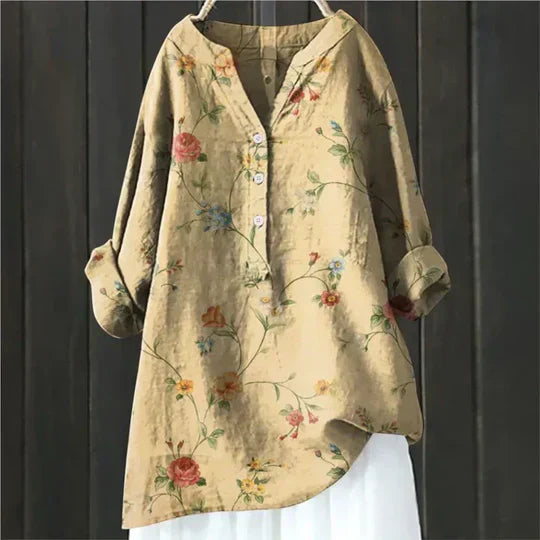 Women's Floral Blouse Loose Fit