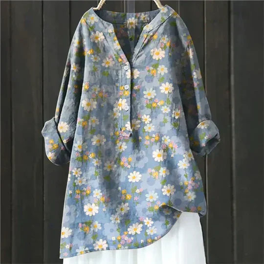 Women's Floral Blouse Loose Fit