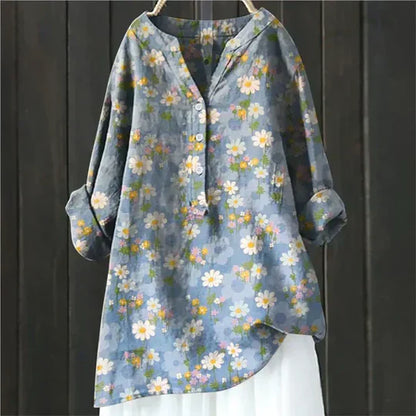 Women's Floral Blouse Loose Fit