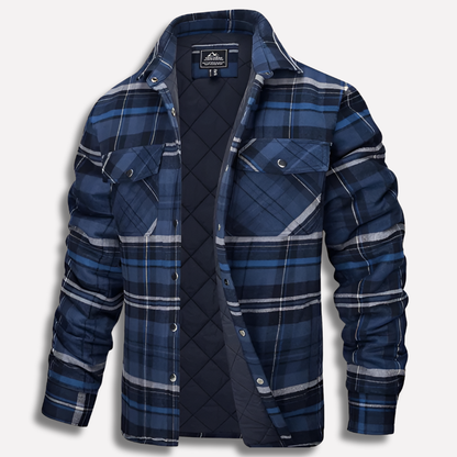 Men's Flannel Shirt Cotton Checked Red Plaid