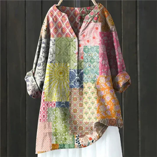 Women's Floral Blouse Loose Fit