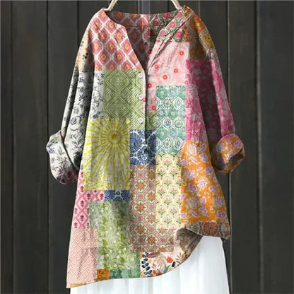 Women's Floral Blouse Loose Fit