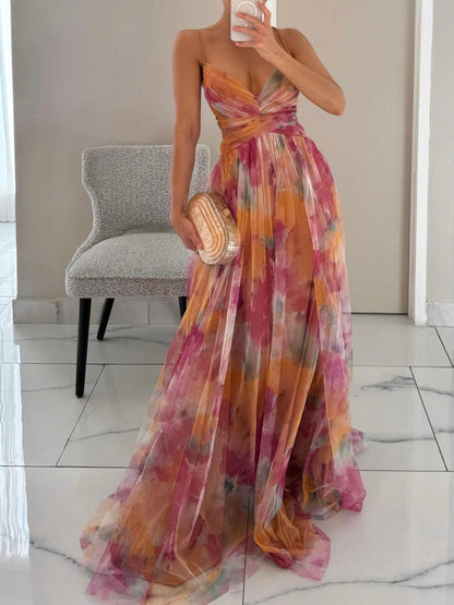 Women's Floral Maxi Dress Sleeveless - Vonnera