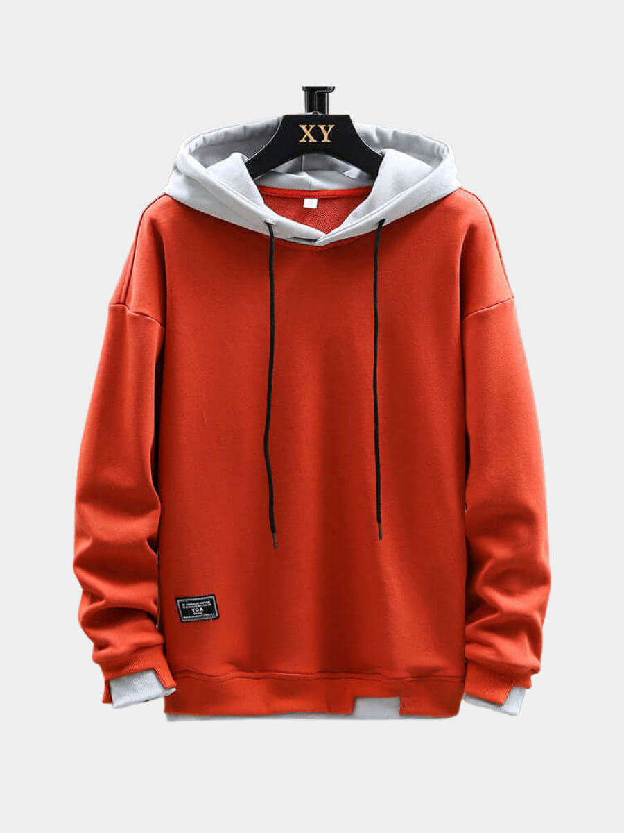 Men's Color Block Pullover Hoodie - Vonnera